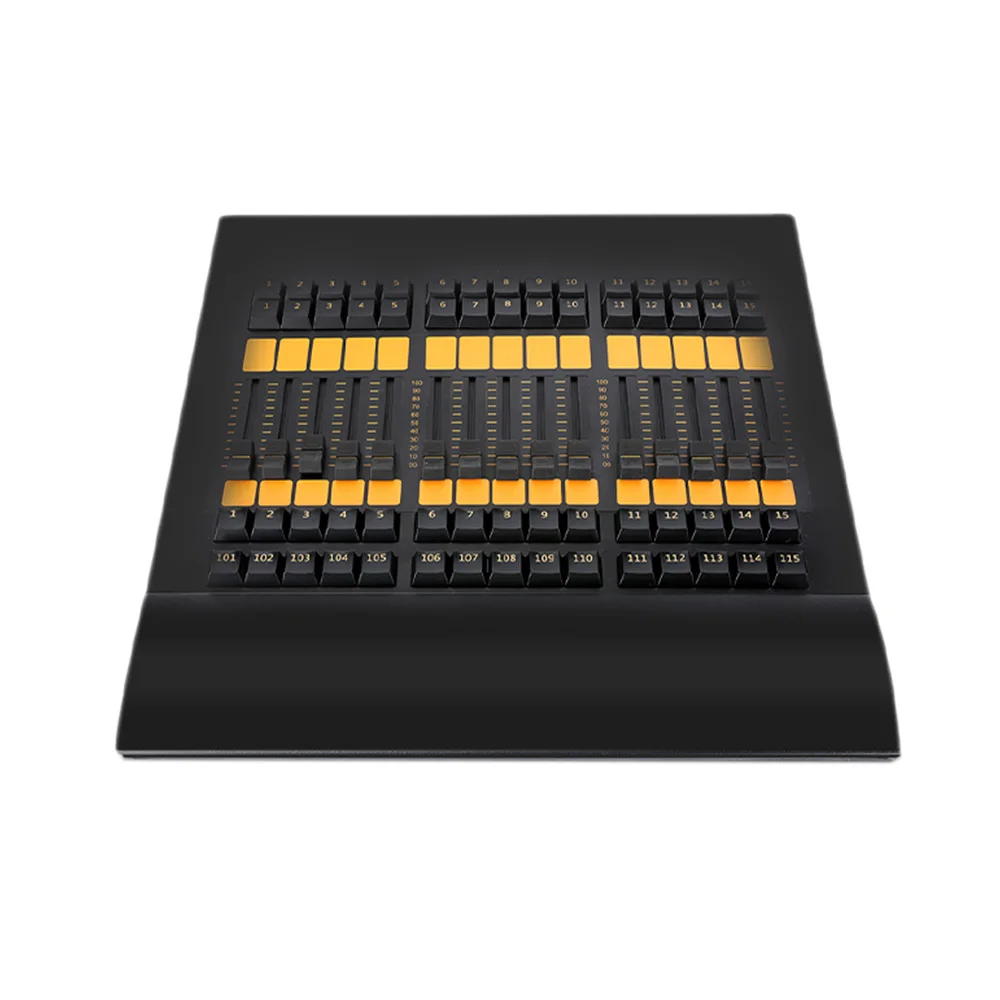 Fader Wing Controller 4 DMX Outputs 2048 Parameters 15 Faders 45 Buttons USB 2.0 Backlit Silent Button with Flightcase for Stage