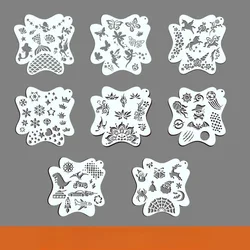 Stencil per scrapbooking dal design creativo da 1 pezzo per accoppiare farfalla, fiocco di neve, sirena, faccia, stencil, forniture per studenti Kawaii