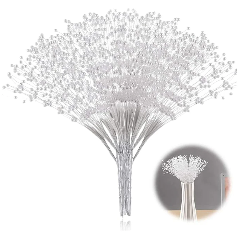 

1lot Pearl String Bouquet Accessories Artificial Bouquet Pearl String for Home Wedding Party Decoration DIY Crafts Supplies