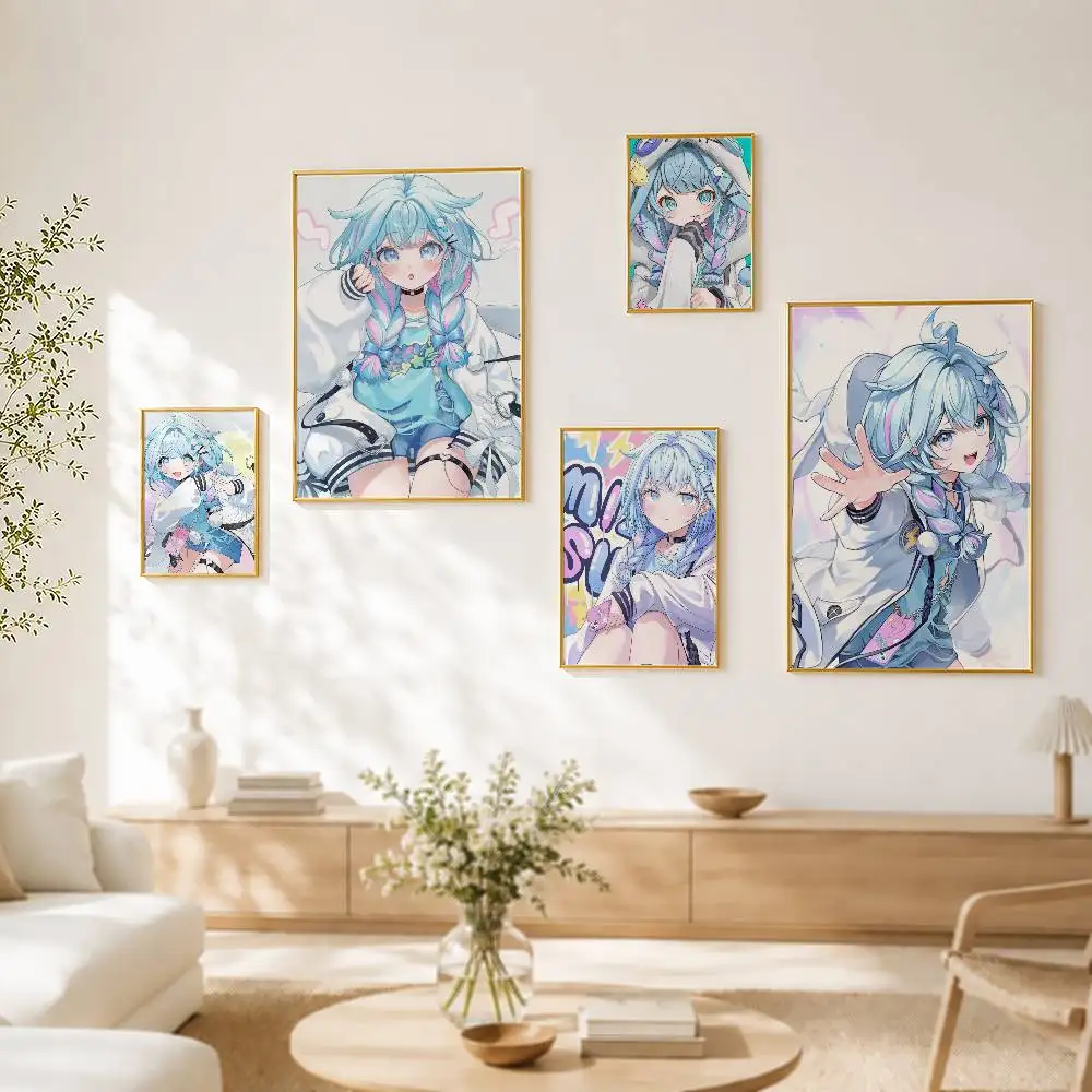 

M-Mizumiya Su H-Hololive FLOW GLOW Waterproof Self-adhesive HD Poster Wall Sticker Home Decor Gift