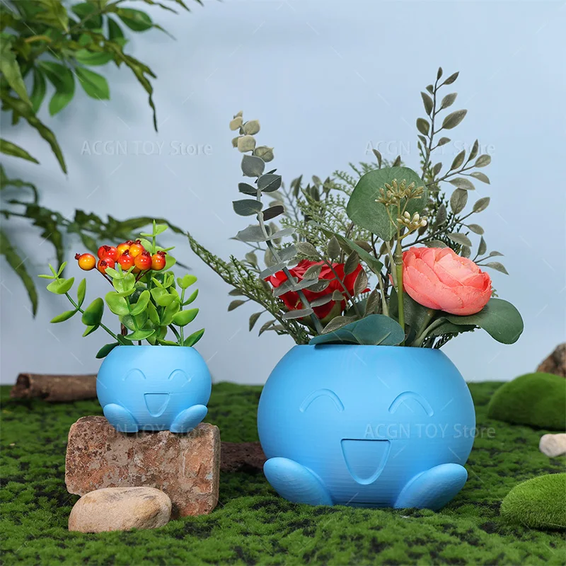 3D Printed Flowerpot Model Cute Oddish Flowerpot for Seedling pot, Dried Flowers, Fake Flower Ornament Decoration