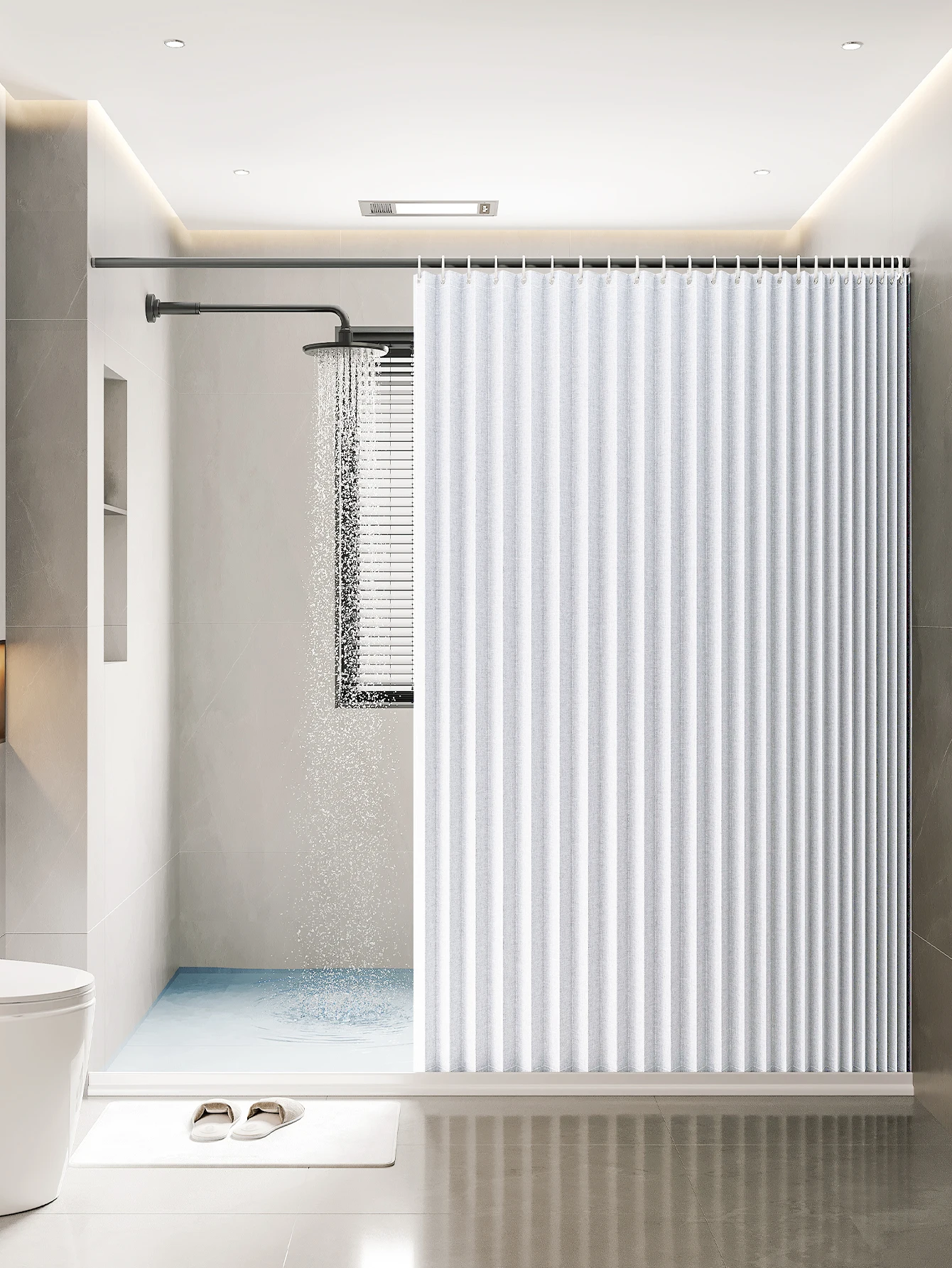 1PC folding curtain series shower curtains are suitable for bathrooms and bathrooms