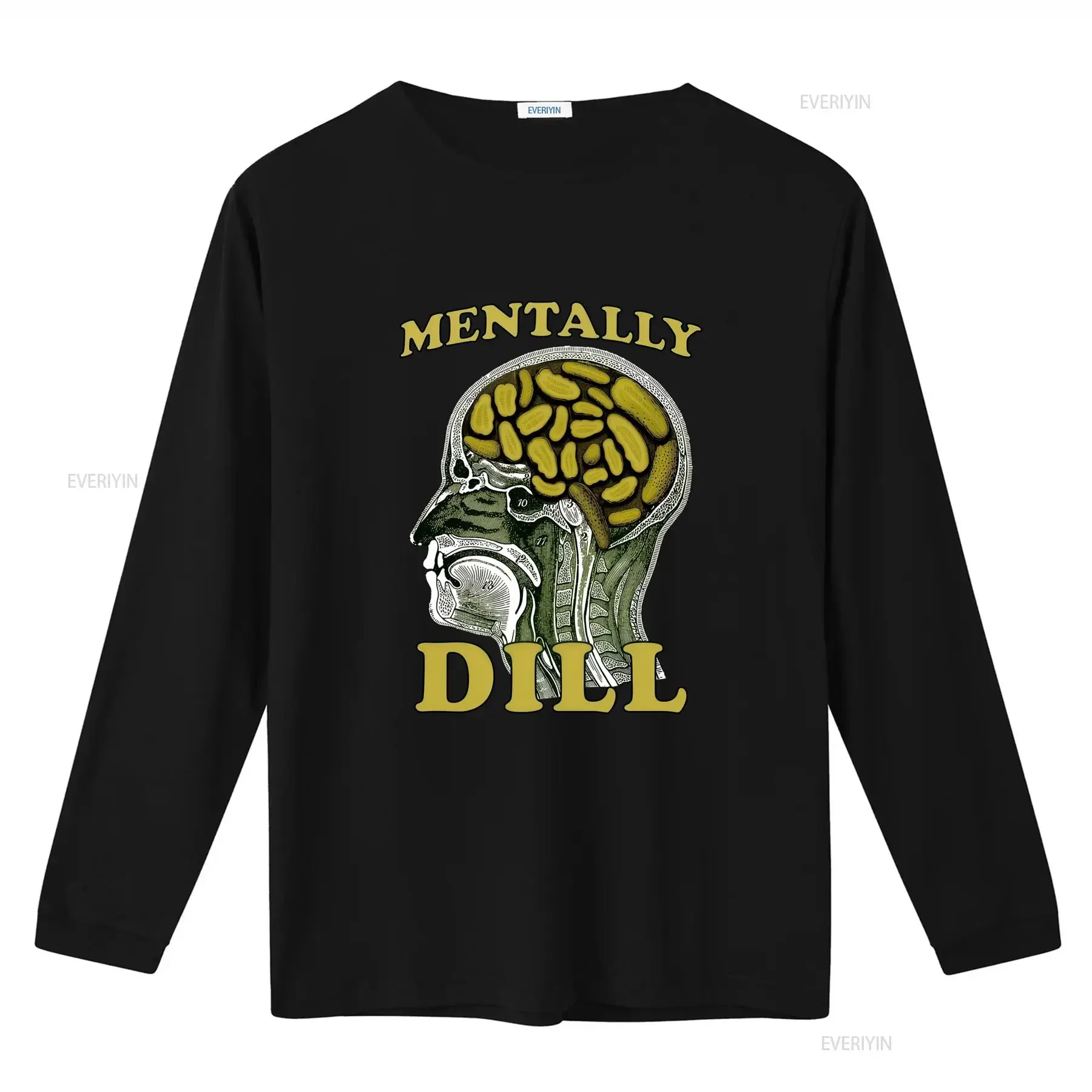 Mentally Dill T Shirt Funny Pickle Lovers ADHD Gen Z Oddly Specific vintage Washed Casual homme Comfortable Unisex Stylish