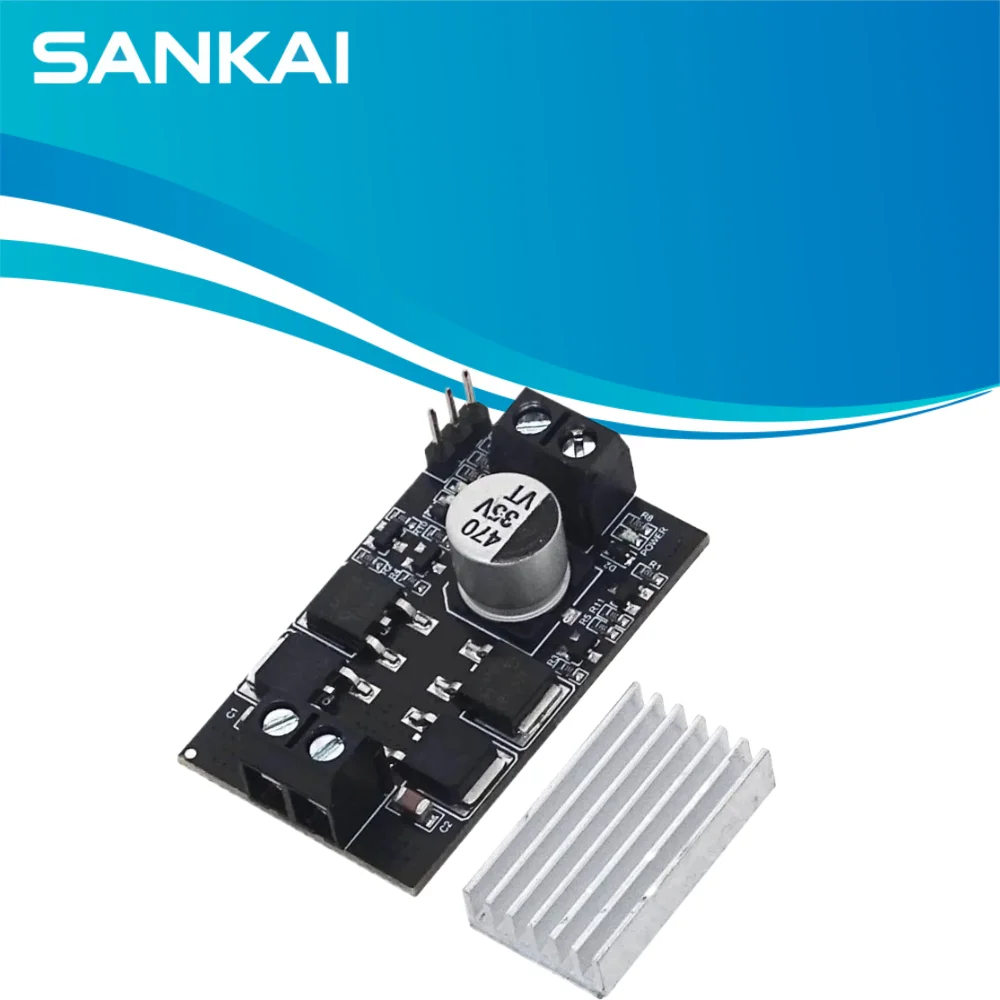 10A High-Power DC Motor Driver MC10, PWM Forward/Reverse Speed Regulation, 12-40V