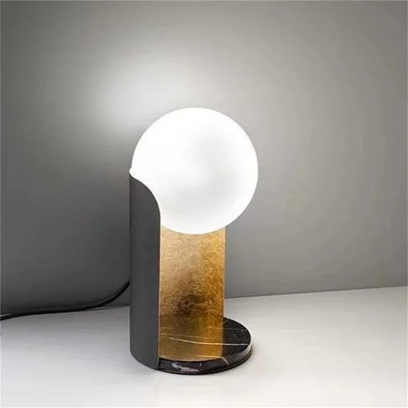 CEDRIC lampe de Table nordique moderne abat-jour en verre lampe de bureau LED décor à la maison salon chambre