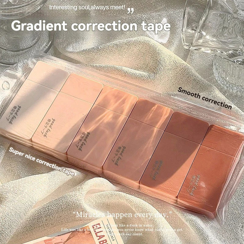 1 Set/6 Piece Cute Kawaii Macaron Correction Tape Altered Tools School Office Corrector Stationery Kids Sweet  back to school