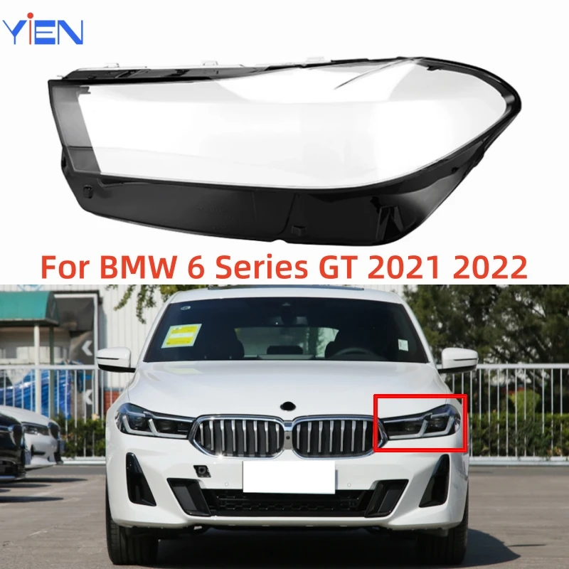 

For BMW 6 Series GT G32 2021 2022 Cars Accessories Replace A Transparent PC Lights Shell Headlight Glass