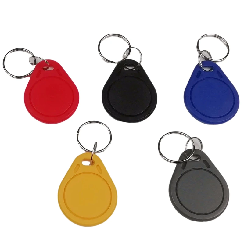 

10Pcs RFID Keytags 13.56MHz 14443A M1 S50 Smart IC Key Ring Tag Keyfob Token Access Control