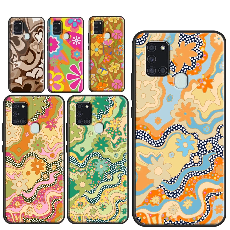 Flower Power Deformed love Case For Samsung Galaxy A54 A34 A14 A52 A32 A12 A22 A51 A71 A50 A13 A33 A53 A52S Phone Cover