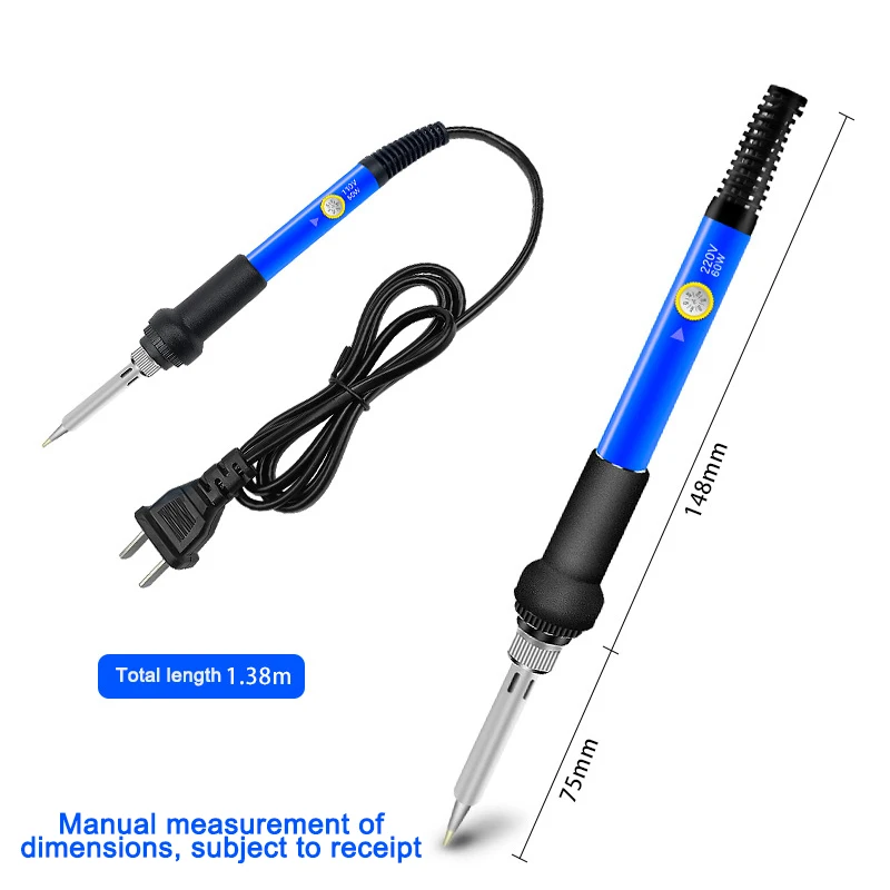 New Adjustable Temperature Electric Soldering Iron 220V 60W Welding Solder Rework Station Heat Pencil Tips Repair Tool