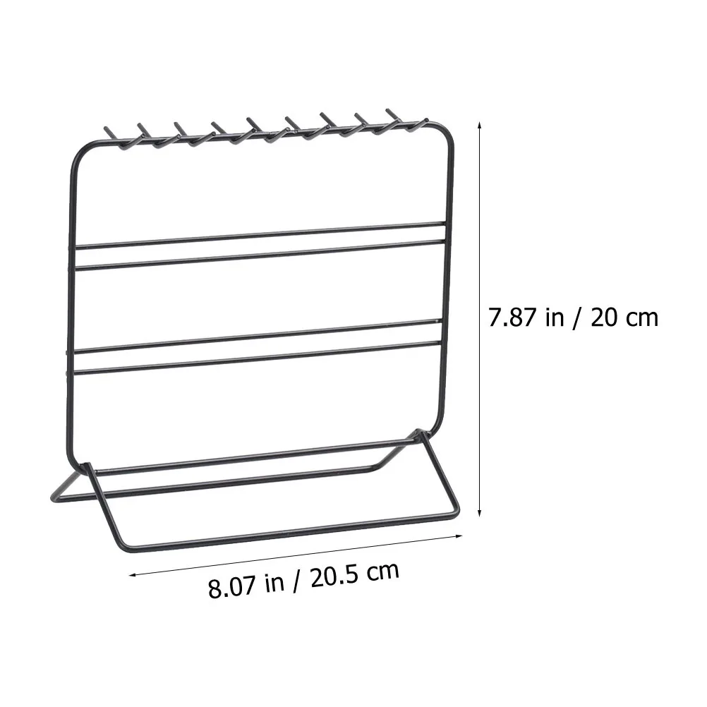 Household Jewelry Rack Decorative Earring Display Rack Large Capacity Wrought Iron Jewelry Storage Tray Desktop Ornament