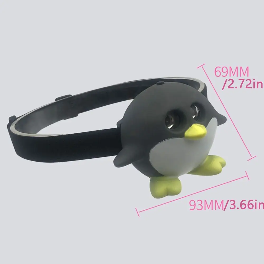 Portable Cartoon Animal Headlamp Toy Brightest Lightweight Headband Light Cute Elastic Kids Headlight Outdoor