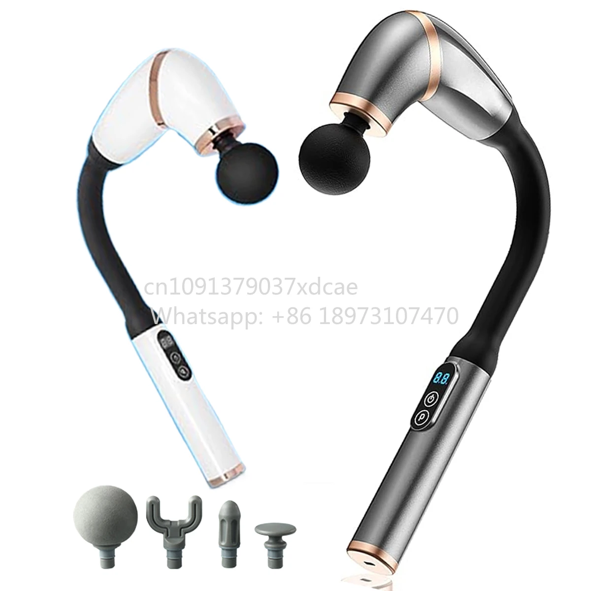 Portable Electronic Curved Handle Full-Body Deep Tissue Massager & Fascia Impactor Deep Tissue Massage For Pain Relief
