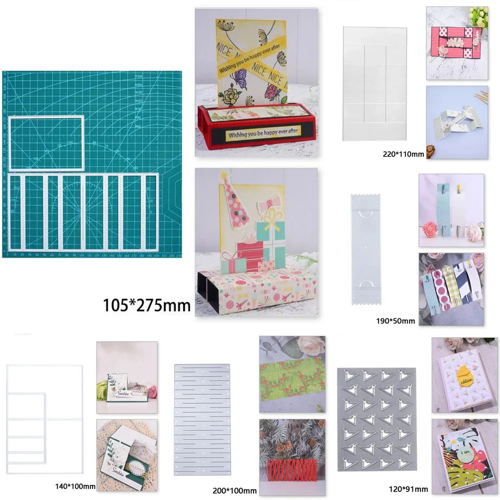 3D gefaltete Phantasie Pop-up Rahmen Bleistift halter Ordner 3D Pop-up Pull Frame Papier Flugzeug Metall Schneidwerk zeuge DIY Scrap book Prägung