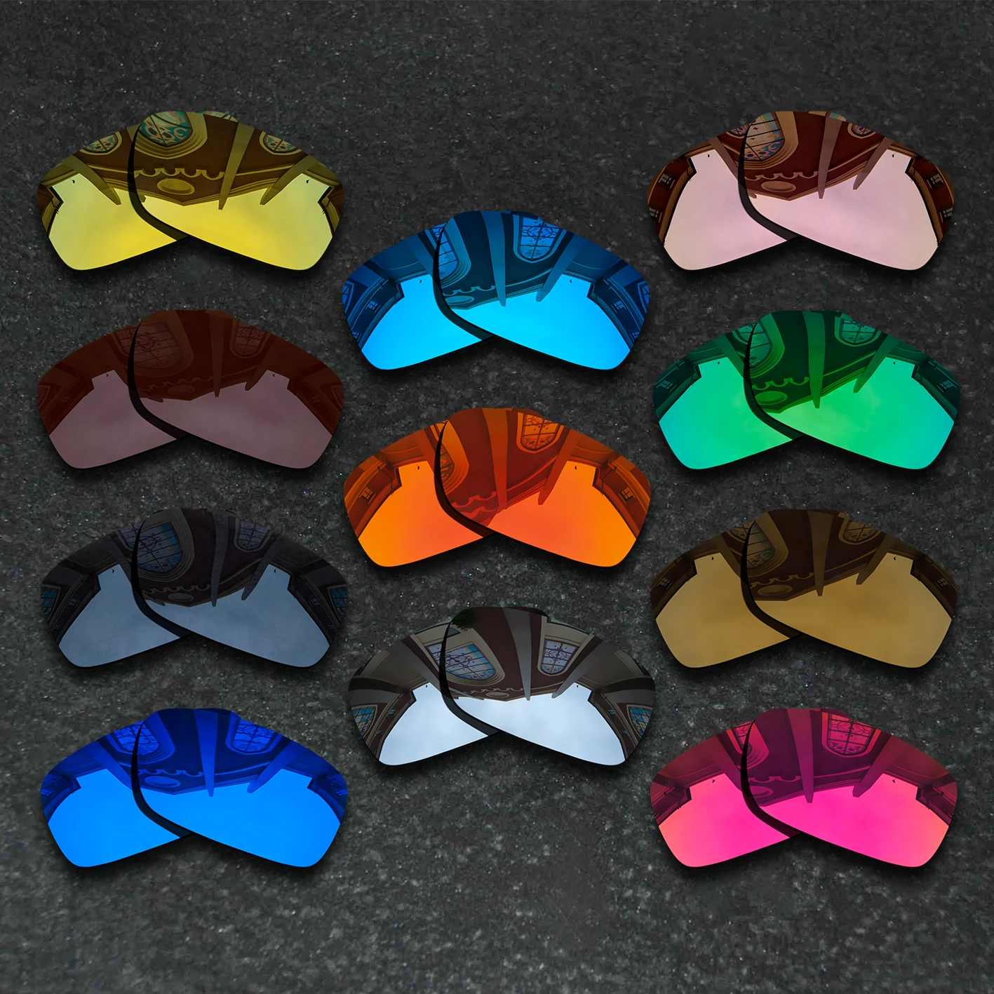 

Anti-Scratch Polarized Replacement Lenses for Oakley Square Wire 2.0 Anti-Reflective Mirror Coating - Varieties