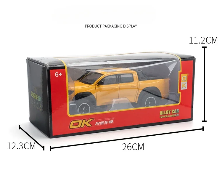 1:24 Grote Muur Motor Gwm Kanon Poer Off Road Suv Legering Diecast Auto Model Geluid & Licht Collectie Van Hobby Decoratieve Cadeau Jongen