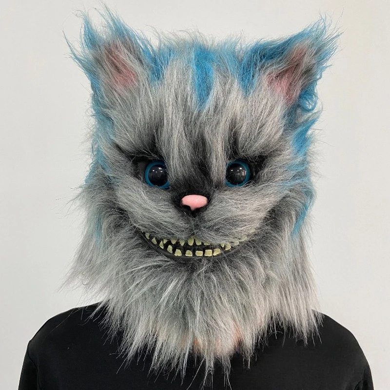 

Role Playing Masks Costumes Cat Headgear Animal Masks Standing Models Animal Latex Cat Headgear Masks Halloween Party Prop