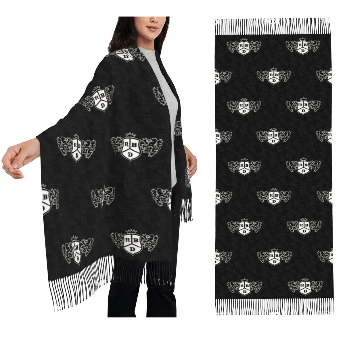 

Rebelde Mexican Collage RBD шарф с кисточками для женщин мягкие теплые шали и накидки длинная осенне-зимняя шаль