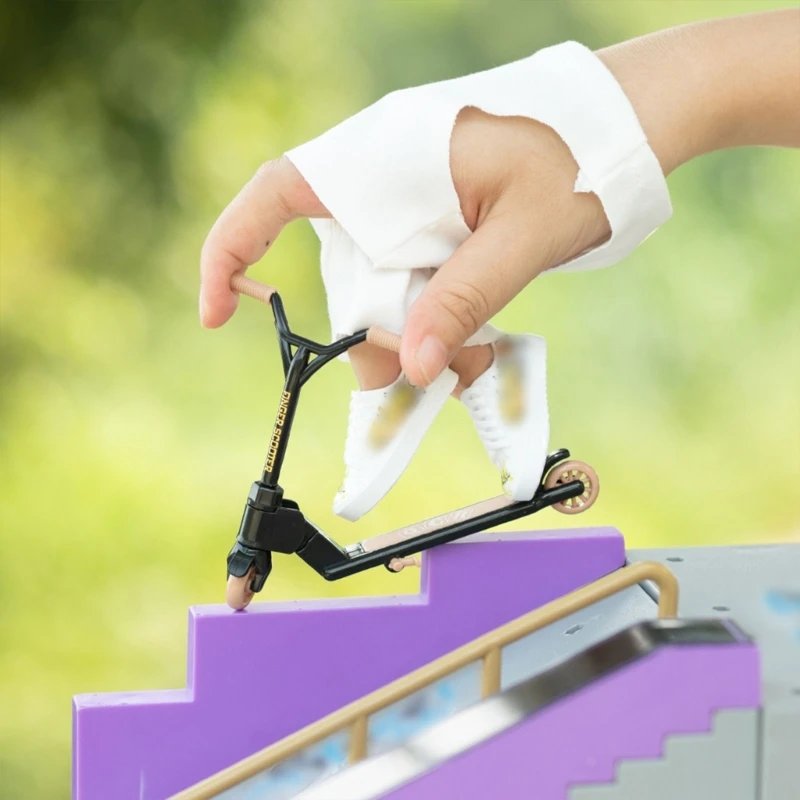 Placa dedo dobrável portátil, acessório materiais plásticos resistentes para entusiastas patinação rua