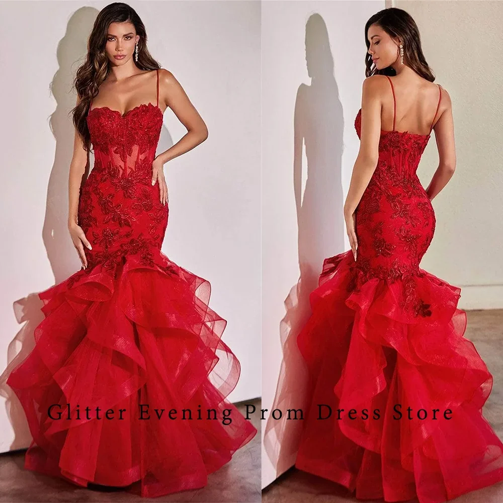 Exquisite Luxury Sexy Appliques Prom Dresses For Women Strapless Sweetheart Backless Custom Made Birthday Evening Party Grows