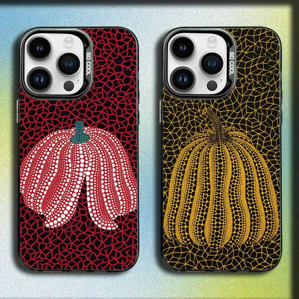 

Y-Yayoi Art K-Kusama Phone Case For iPhone 17,16,15,14,13,12,11,Pro,Max,Plus,E,SE4,Air,Mini Black IMD Box