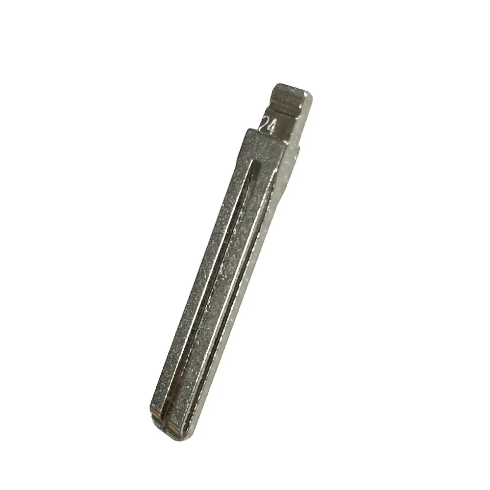 10pcs 24# NE66 Car Key Blanks for Keydiy KD Xhorse VVDI for Volvo S80 Remote Metal Uncut Blank Flip Remote Key Blade