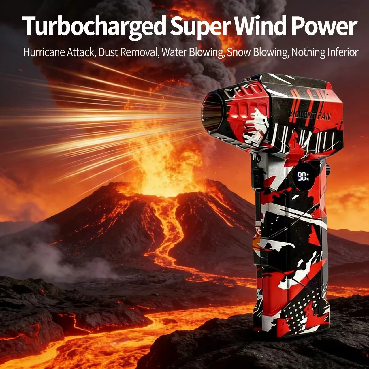 

【2025 Новинка】Беспроводной струйный вентилятор, бесщеточный двигатель, турбо-воздуходувка для чистки автомобиля со светодиодной подсветкой, цифровой дисплей, портативный, для наружного использования