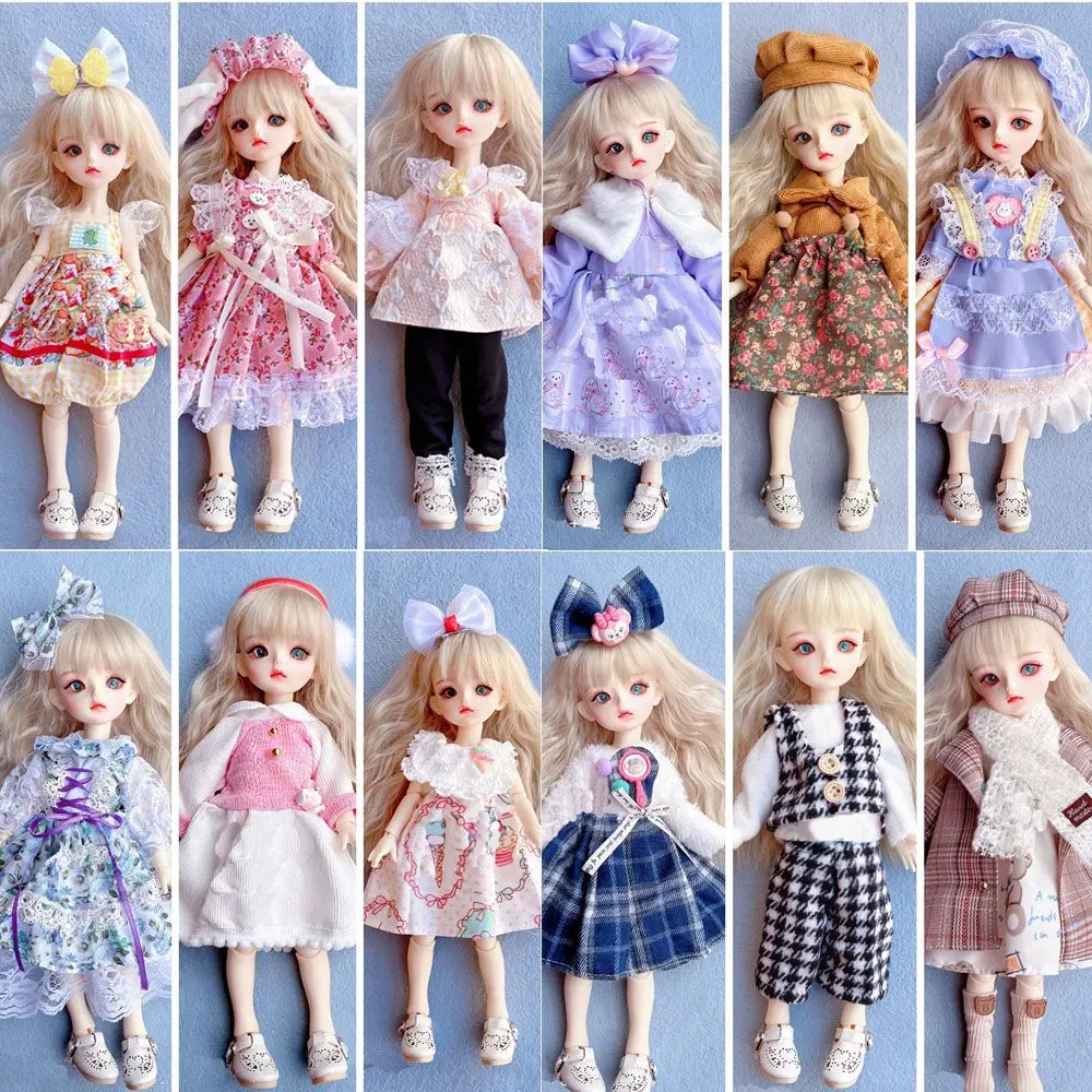 New Dress Jk Uniform Clothes for 30 cm 1/6 Bjd Doll DIY Dress Up Clothing Dolls Skirt Fashion Casual Suit Socks Toy Accessories