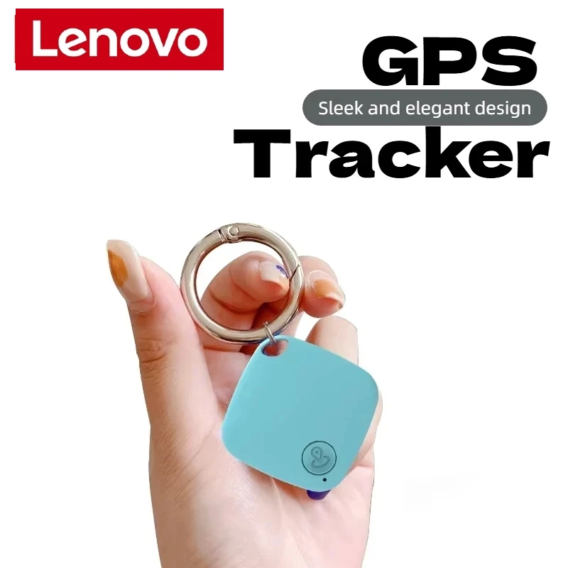 Lenovo Mini Bluetooth 5.4 Tracker Anti-Lost Device Round Pet Kids Bag Wallet Tracking Smart Portable Finder Locator