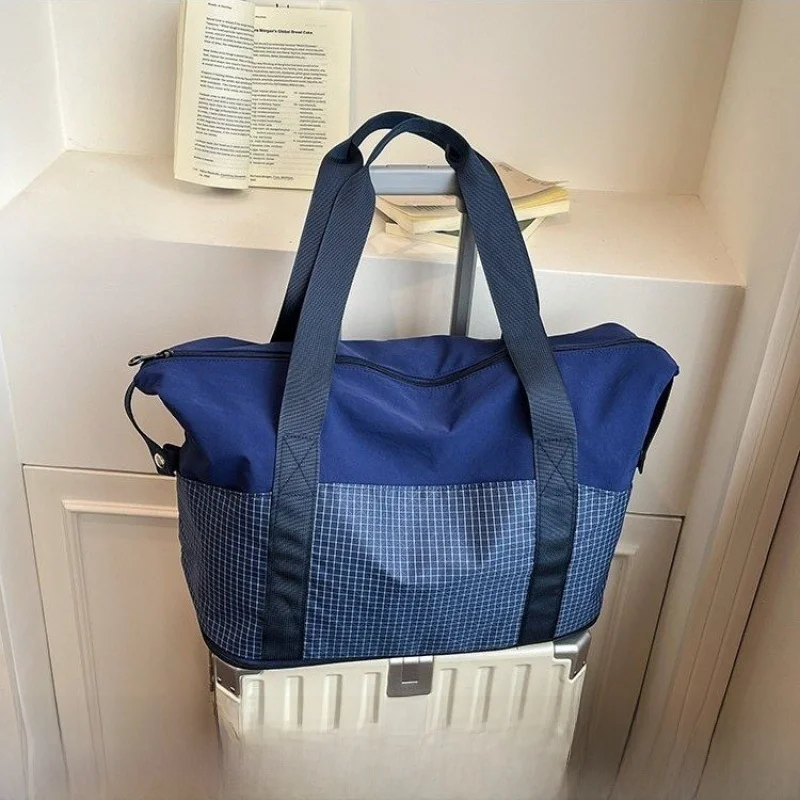 

Portable Folding Travel Bag Women's Handbag Single oulder Bag Large Capaci Busin Trip Bag Materni Bag Cheered Pattern