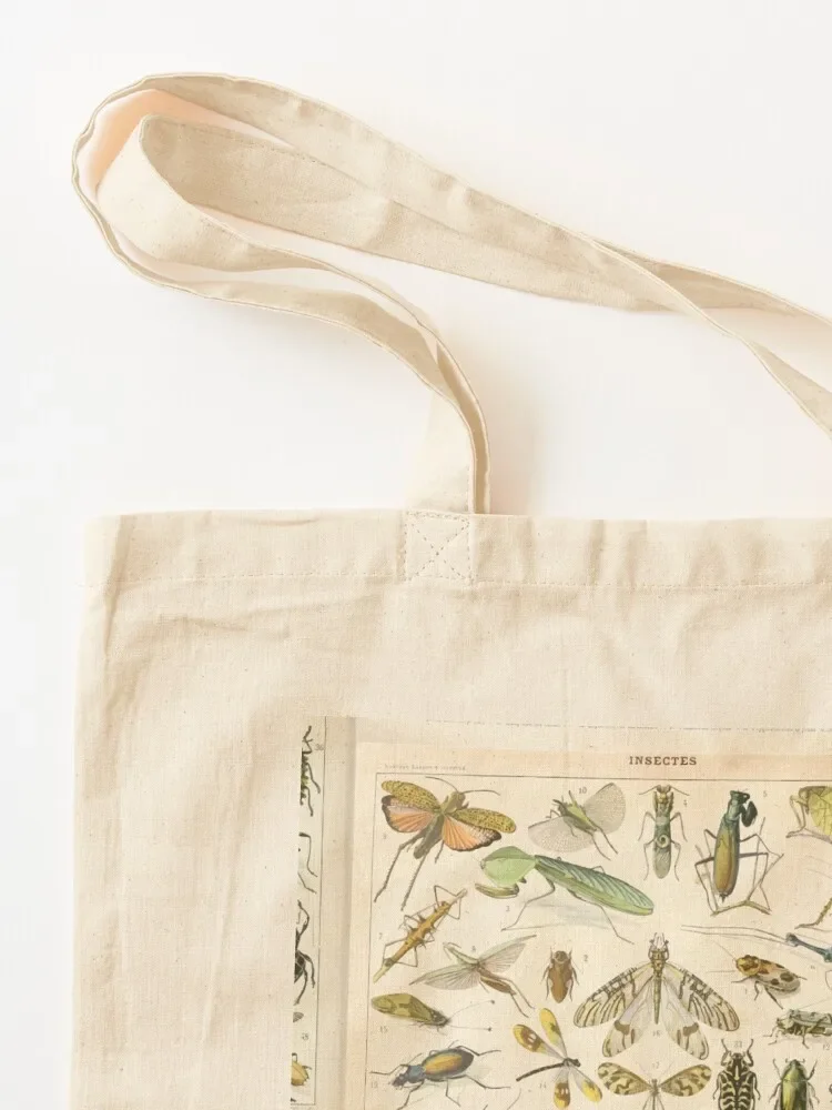 أدولف ميلوت الحشرات حقيبة يد قماش حمل حقيبة حمل حقيبة جامعة سوبر ماركت حقيبة قابلة للطي