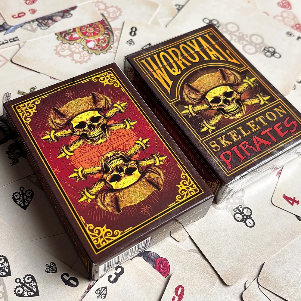 Pirate Series Playing Cards Waterproof Frosted Poker Cards Vintage Deck of Cards for Entertainment, Collections and Gift Giving