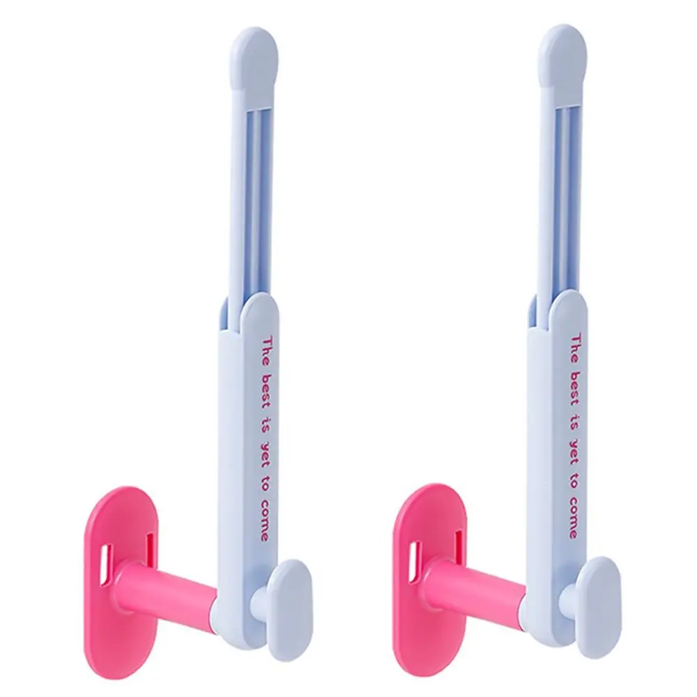 

2Pcs Retractable Hair Rope Storage Rack Dopamine Wall Mounted Toilet Paper Holder Plastic Punch-Free Necklace Bracelet Stand
