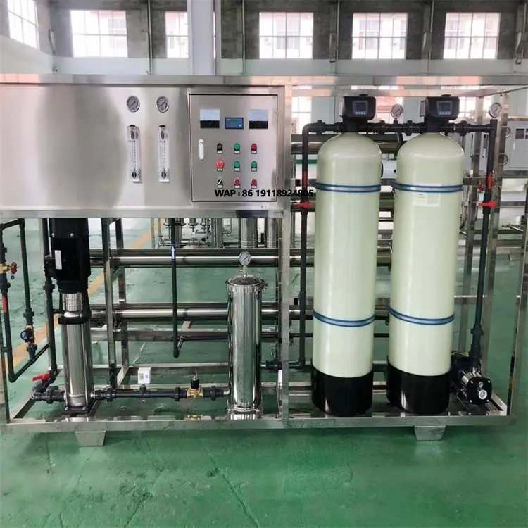 Large capacity 1000 liters per hour seawater desalination reverse osmosis filter intelligent fully automatic