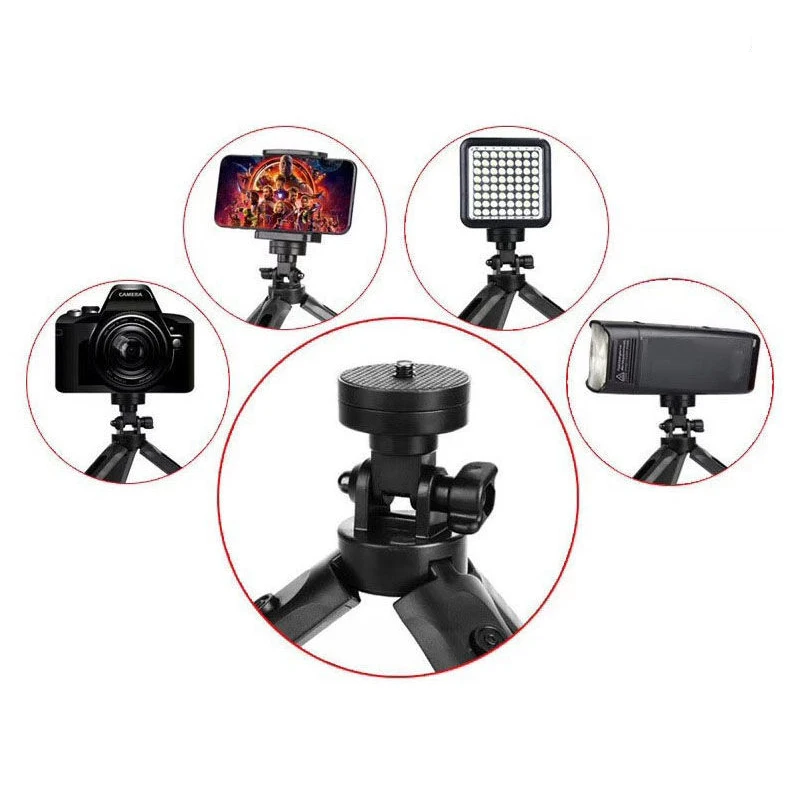 Mini Tripod Monopods Desktop Phone Projector Bracket Tripod For DJI Action 4 Gopro 12 Insta360 Go3 Action Camera 1/4 Screw Base