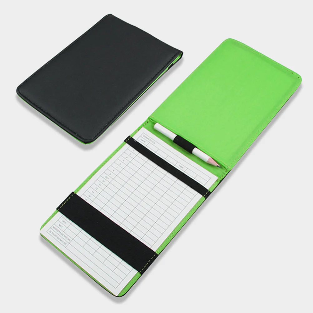 Golf Score Book Golfs Notepad Score card Holder Books Cover portabe Golfing tool multiuse outdoor Sports supply