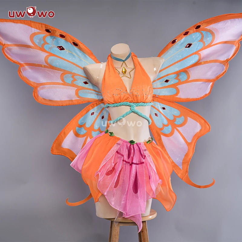 PRE SALE UWOWO Bloomm Enchantixx Season3 Stellaa Cosplay Costume Big Fairy Wings Cosplay Outfit Butterfly Fairy Wing