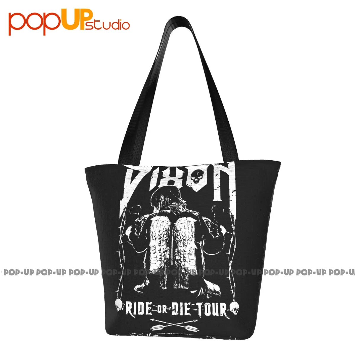 

Amc Walking Dead Daryl Dixon Wings Cute Handbags Polyester Shopping Bag Shopper Purses