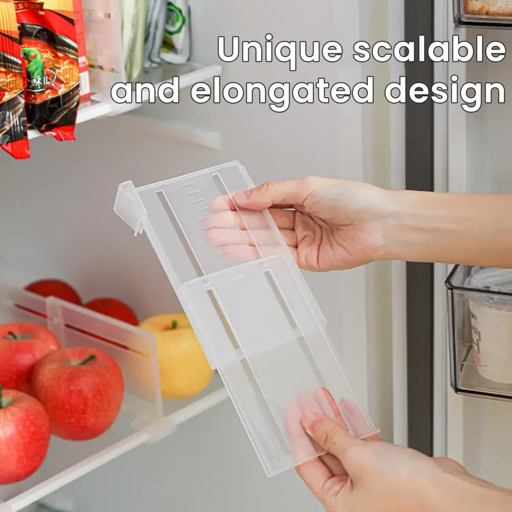 Papan Partisi Kulkas Rak Organizer Kulkas Rak Dapur Dapat Disesuaikan Botol Penyimpanan Organizer Rak Dapur