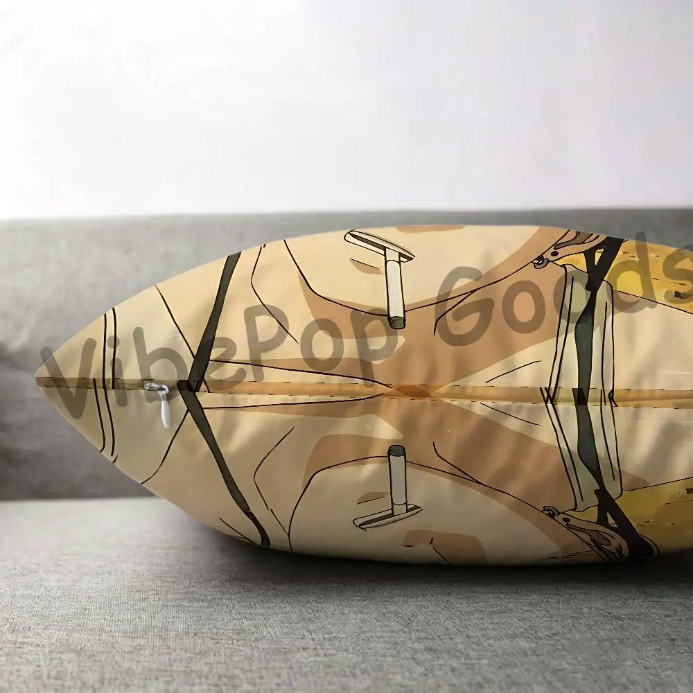 E-Eikichi O-Onizuka 30x30 65x65 40x40 45x45 50x50 cm Fade Resistant Throw Pillow Cover Pet Friendly Patio Sofa Decor