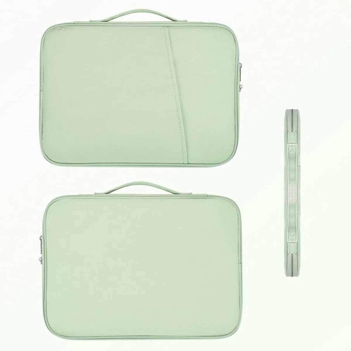 iPad Pro 12.9 Sleeve, กระเป๋าใส่แท็บเล็ตสําหรับเดินทาง for13 นิ้ว iPad Pro M4 2024 และ iPad Air M2 พร้อม Magic/Smart Keyboard, สีเขียว