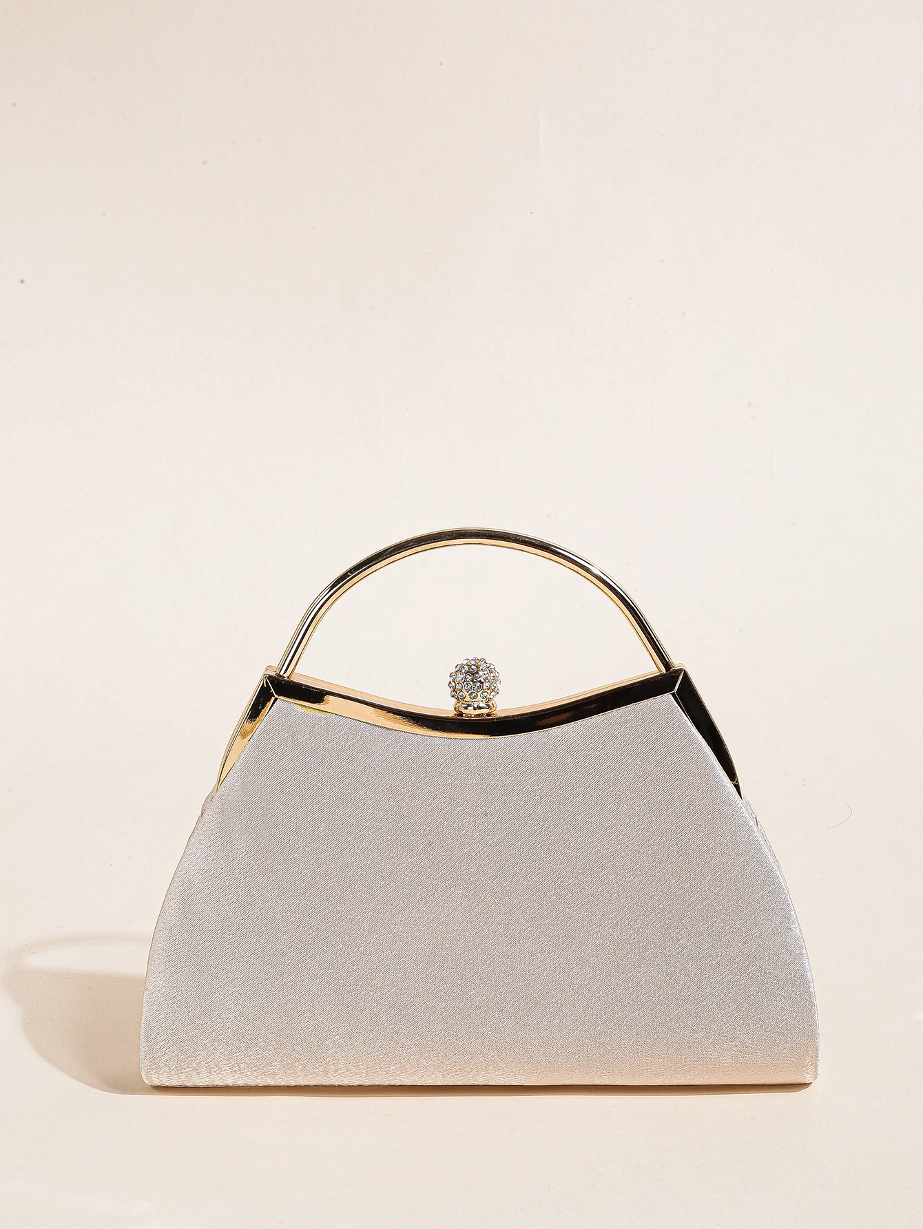 1 pc geraffte Abend tasche für Frauen, Top Ring Clutch Geldbörse, Strass Dekor Handtaschen für Hochzeit Abschluss ball Abendessen – Detail 26