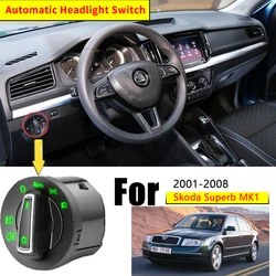 For Skoda Superb B5 3U MK1 2001-2008 2001 2002 2003 Headlight Automatic Switch Auto Light Upgrade Modificati Car Accessories