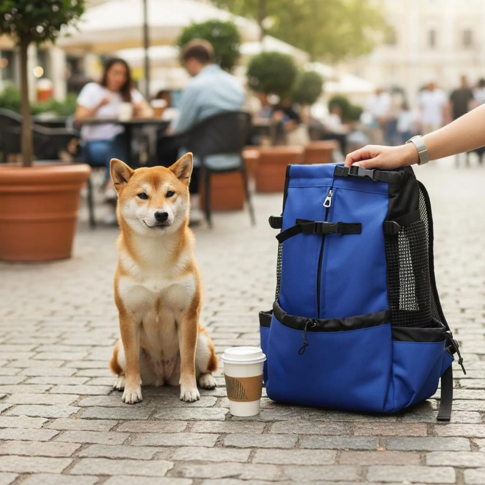 

Dog Chest Carrier Handsunrestricted Dog Travel Backpack Pet Backpack Carrier Adjustable Straps Breathable Mesh for Walking