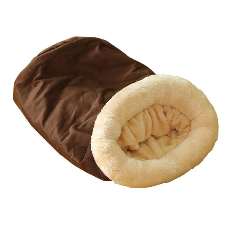 

Cat Bed Cave Warm Cat Cave Semi-Enclosed Cat Bed House Soft Cat Hideaway Cat Tunnel Bed Cat Sleeping Bags For Winter Campfire