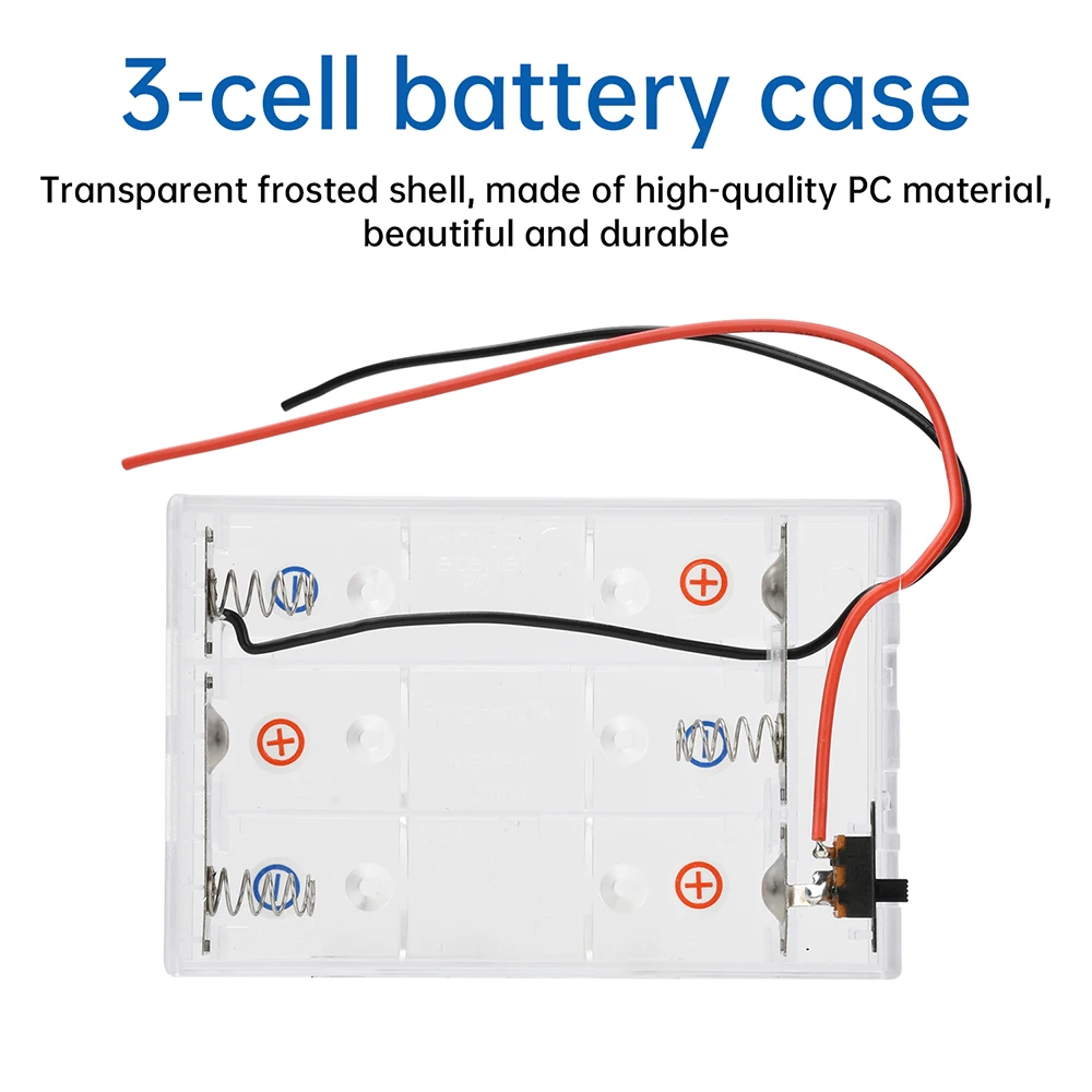 Custodia per batterie AA Scatola per batterie AA 3 scatole per batterie in serie parallela 21700 18650 Scatola per batterie Nessun cavo di saldatura Scatola di alimentazione per fari ﻿