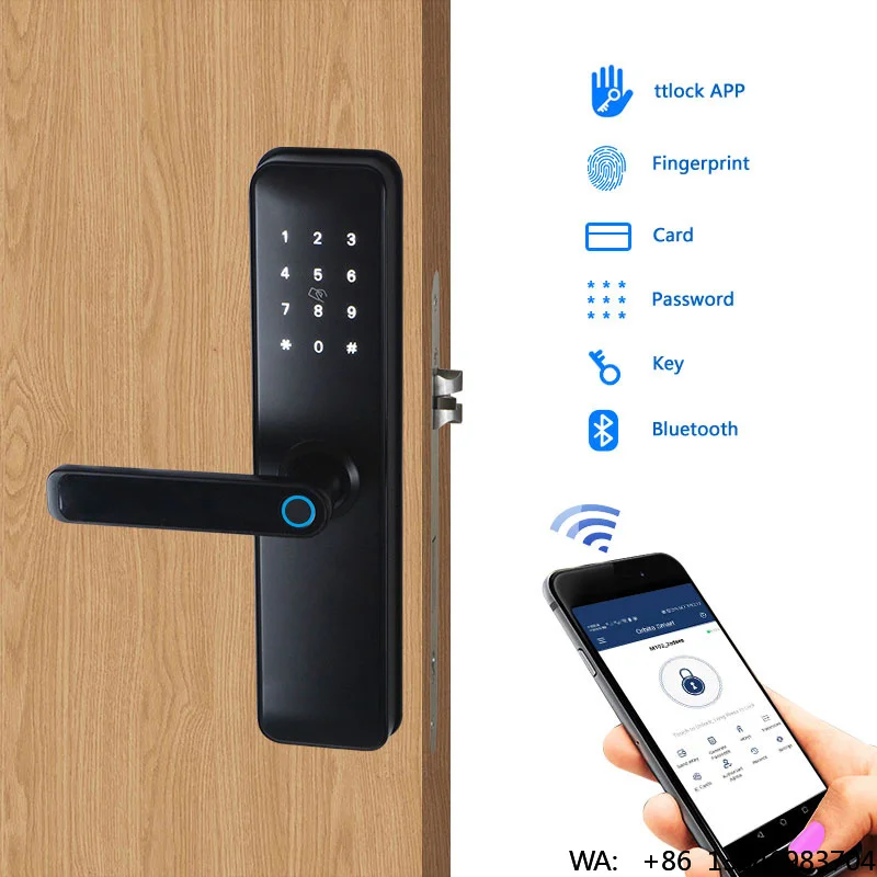 

Orbita Waterproof Wifi App Finger Print Keyless Smart Door Locks, Ttlock Biometric Fingerprint Door Handle Digital Locks