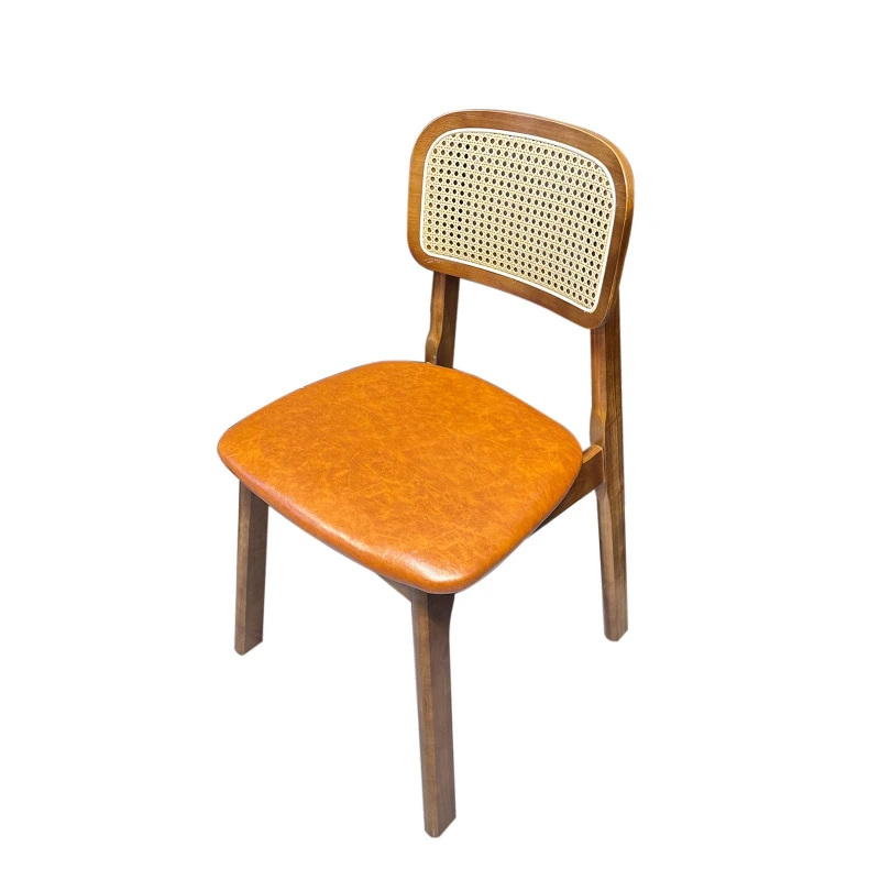 

Cafe table and chair combination Milk tea dessert shop Western restaurant Solid wood table and chair combination Backrest chair