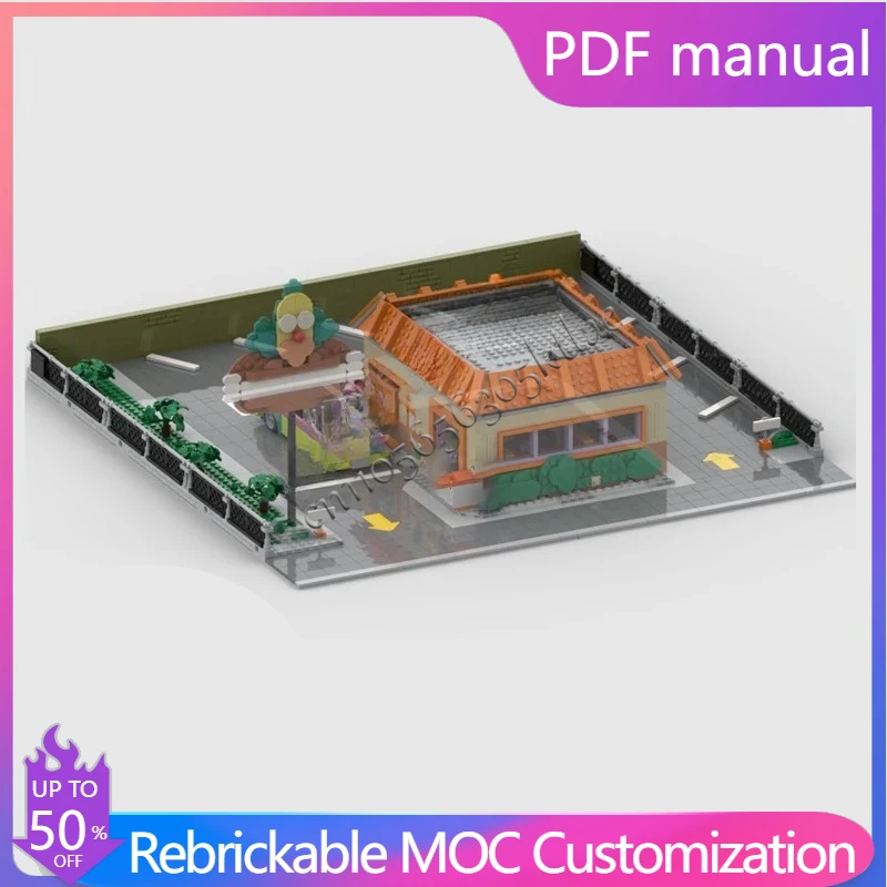 899PCS Modular Parking Modular MOC Creative Street View Model Custom Puzzle Architecture DIY Education Assembly Model Toys Gifts