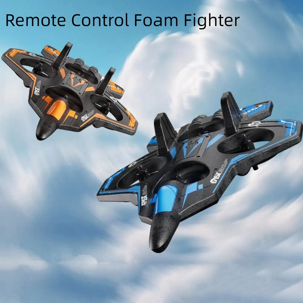 

EPP Foam Пульт дистанционного управления Foam Fighter Gravity Sensing 2.4G Stunt Четырехмоторный вертолет Игрушка Прочный с подсветкой RC Хобби Jet Plane